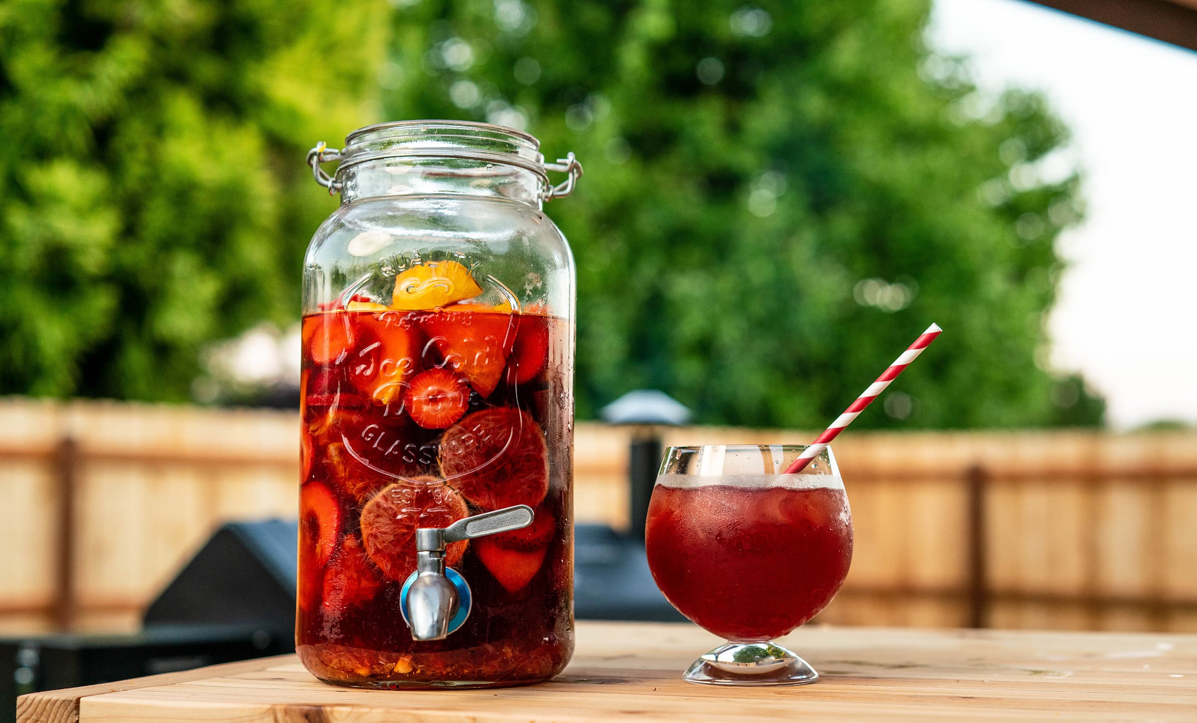 Smoked Fruit Sangria