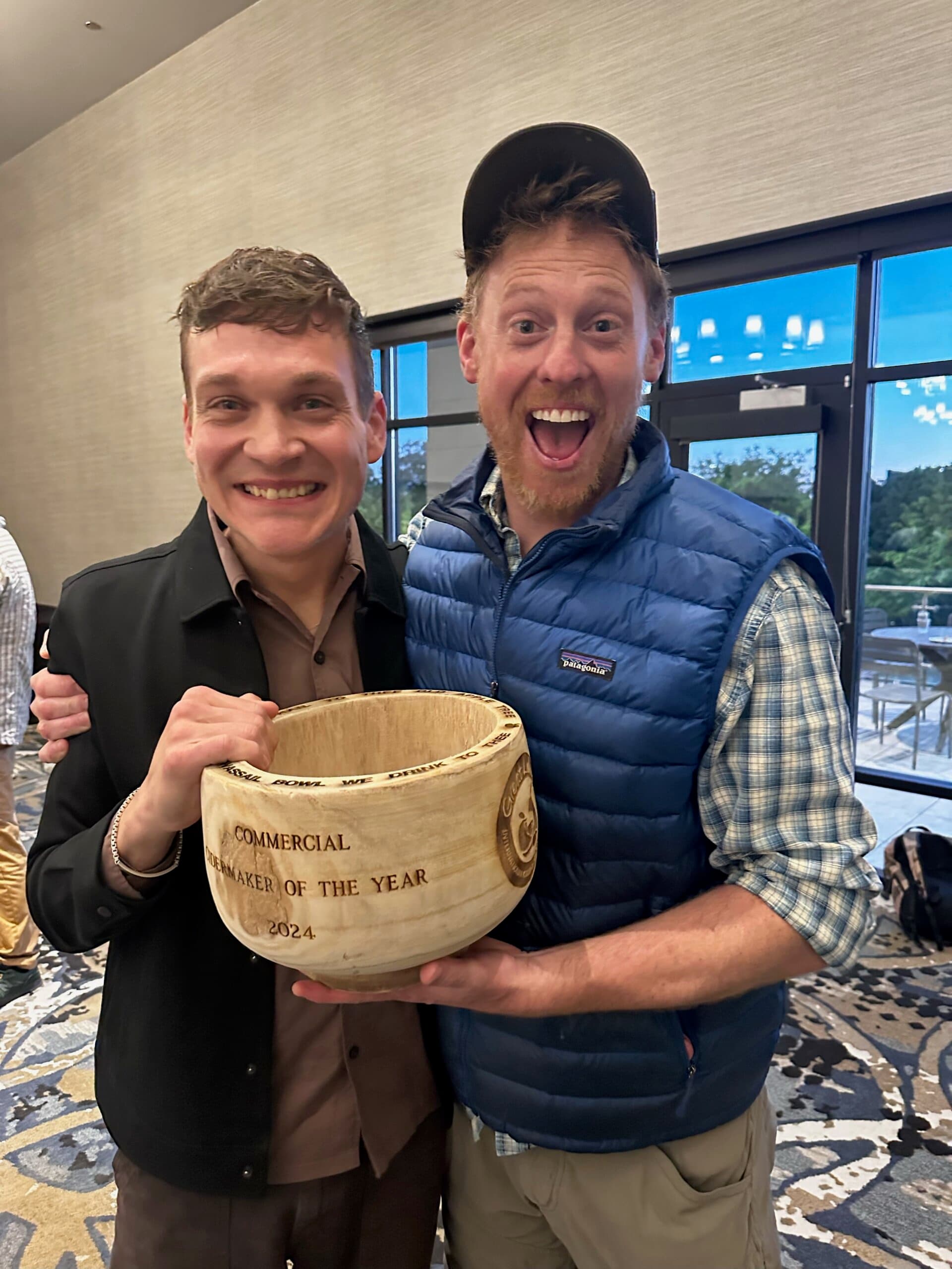 Dave Takush and Scott Katsma Accept Awards for Excellence in Cider Craftsmanship at GLINTCAP