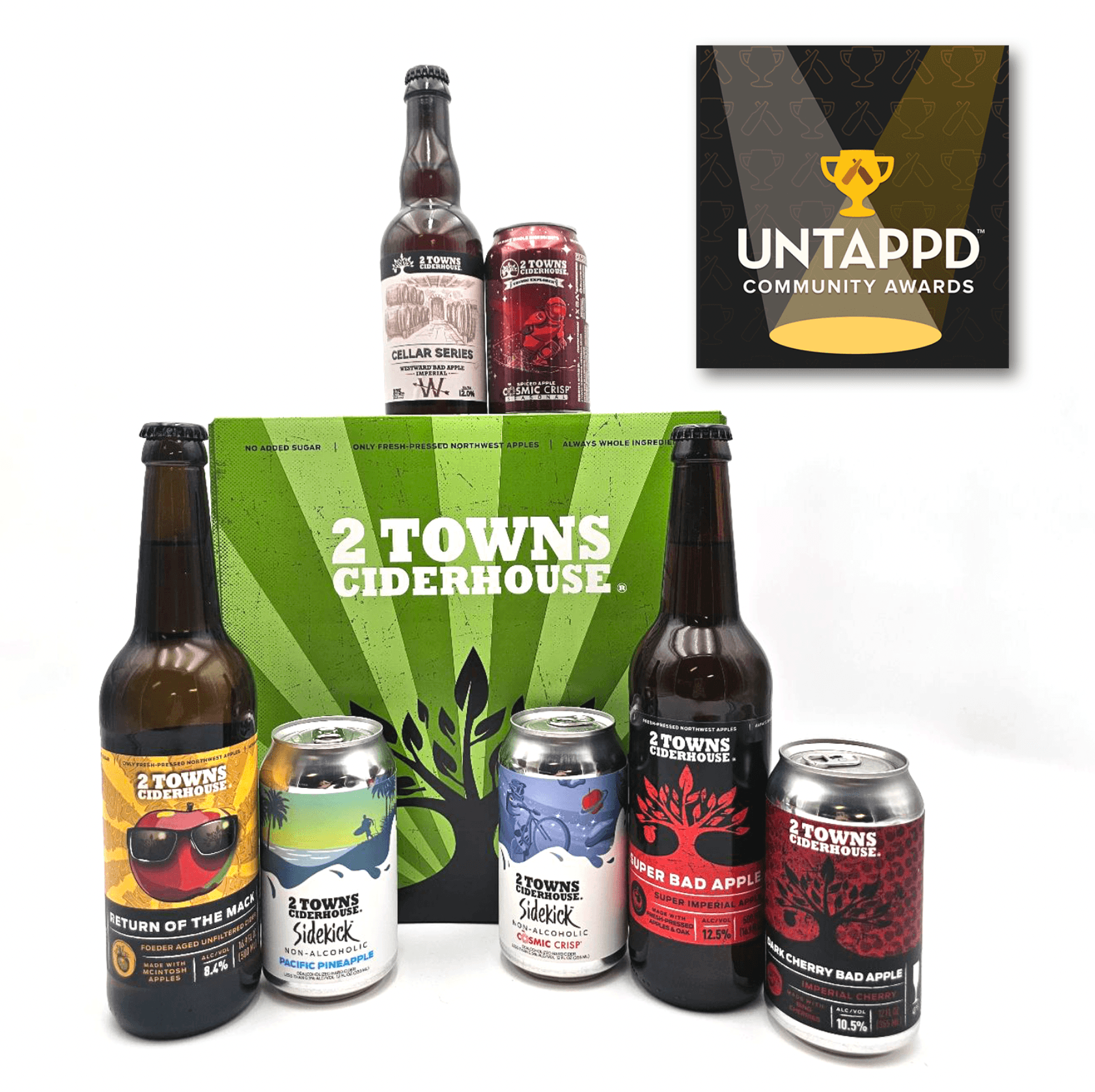 The Online Community Has Spoken: 2 Towns Ciderhouse Celebrates 8 Wins at the Untappd Community Awards