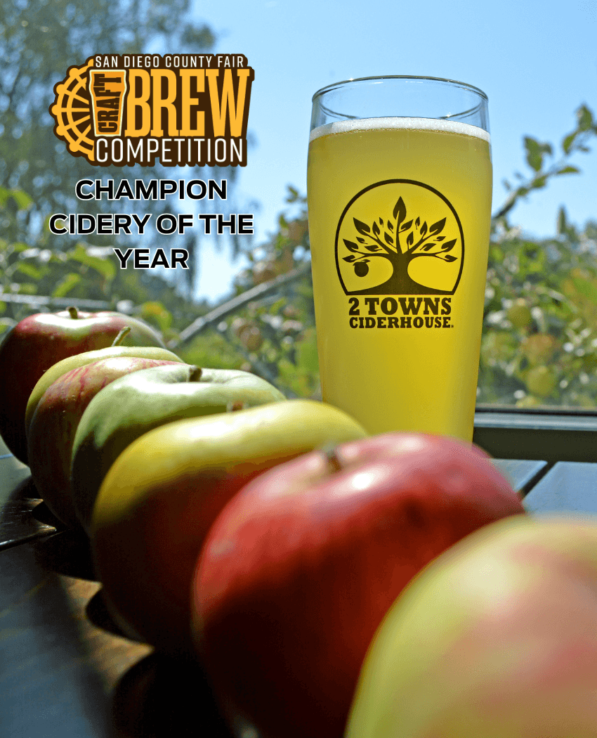 2 Towns Crowned Champion Cidery at the San Diego County Craft Brew Competition