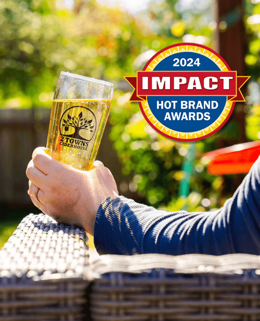 2 Towns Ciderhouse Named 2024 Hot Brand Award Winner by Impact and Market Watch