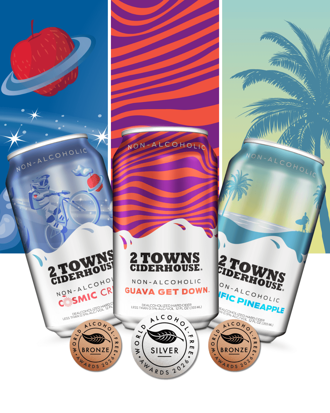 2 TOWNS CIDERHOUSE EARNS INTERNATIONAL RECOGNITION AT THE WORLD ALCOHOL FREE AWARDS