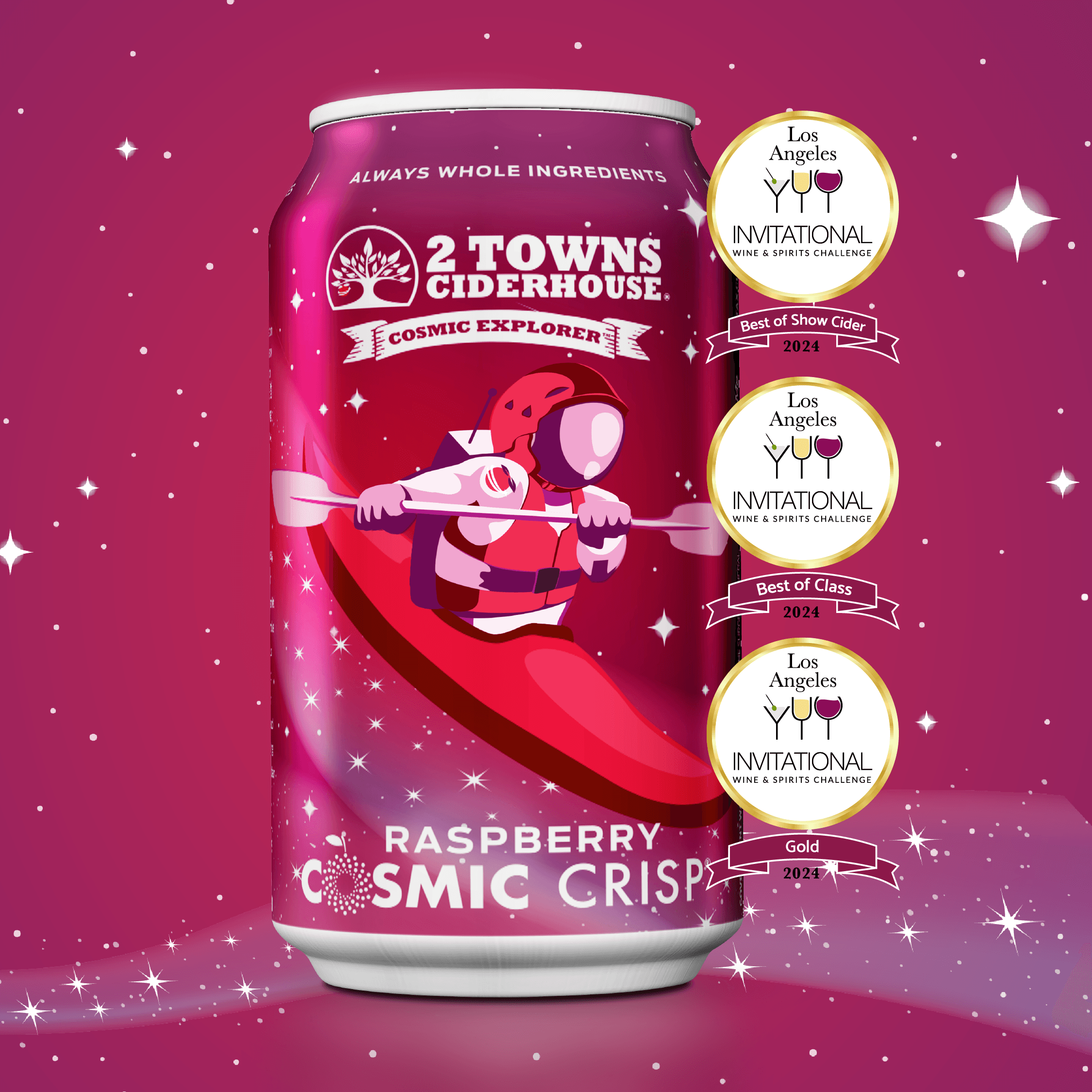 Newest Cosmic Crisp® Ciders from 2 Towns Ciderhouse Take Home Top Honors at the Los Angeles Invitational Wine & Spirits Challenge